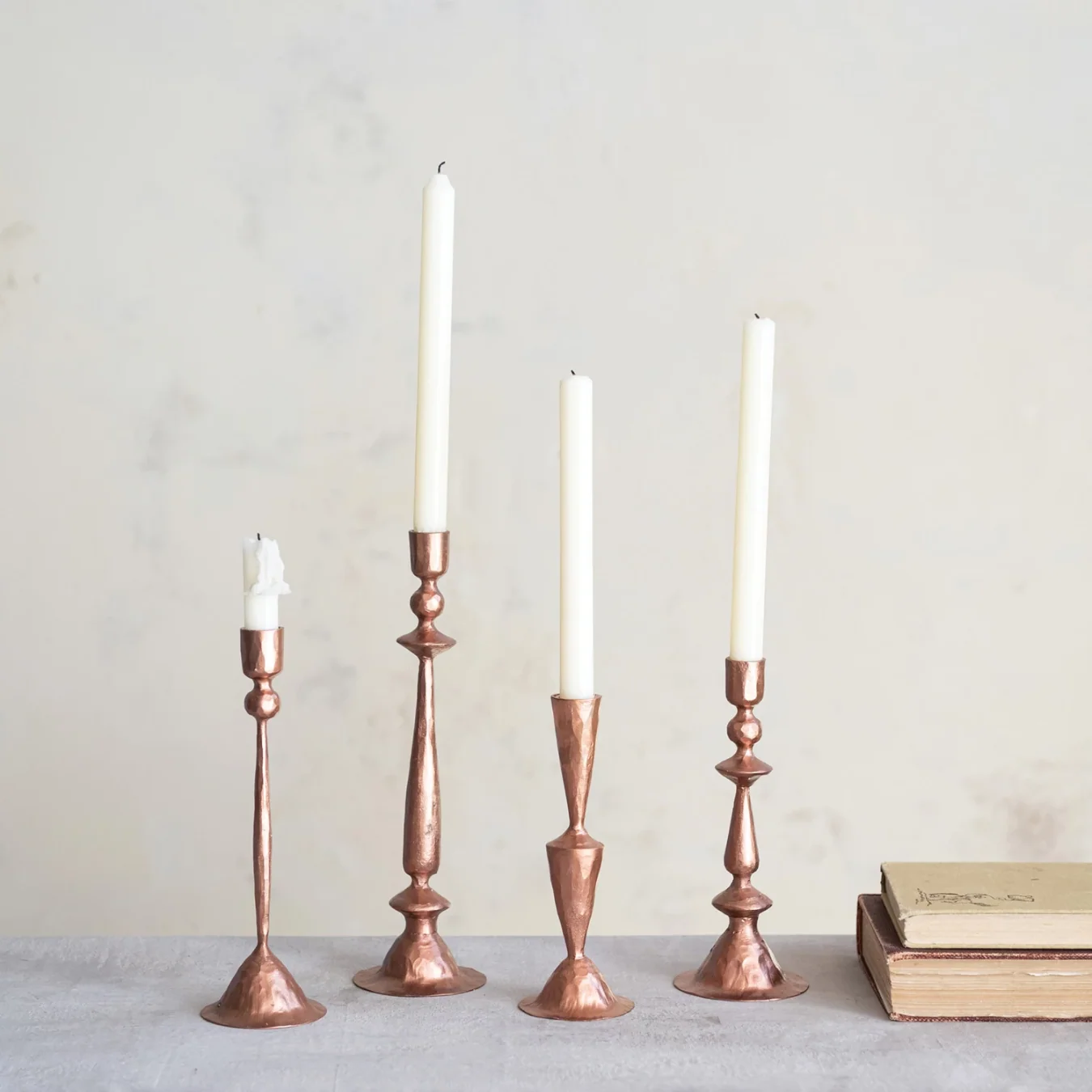 Copper Hand Forged Candle Taper Holder
