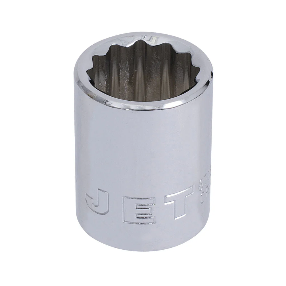 Jet 671610  ~  3/8 Inch Dr X 10 Mm Regular Chrome Socket 12 Point