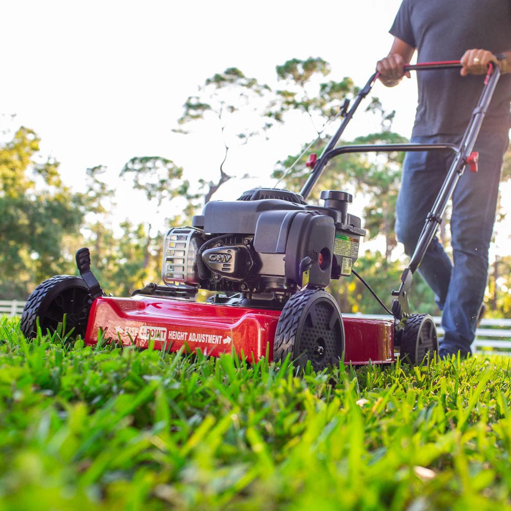 Mașină de tuns iarba cu motor Briggs & Stratton, 20 de inci, 125 cmc, cu acționare pe benzină