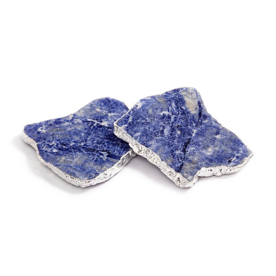 Kivita Sodalite Coaster, Silver