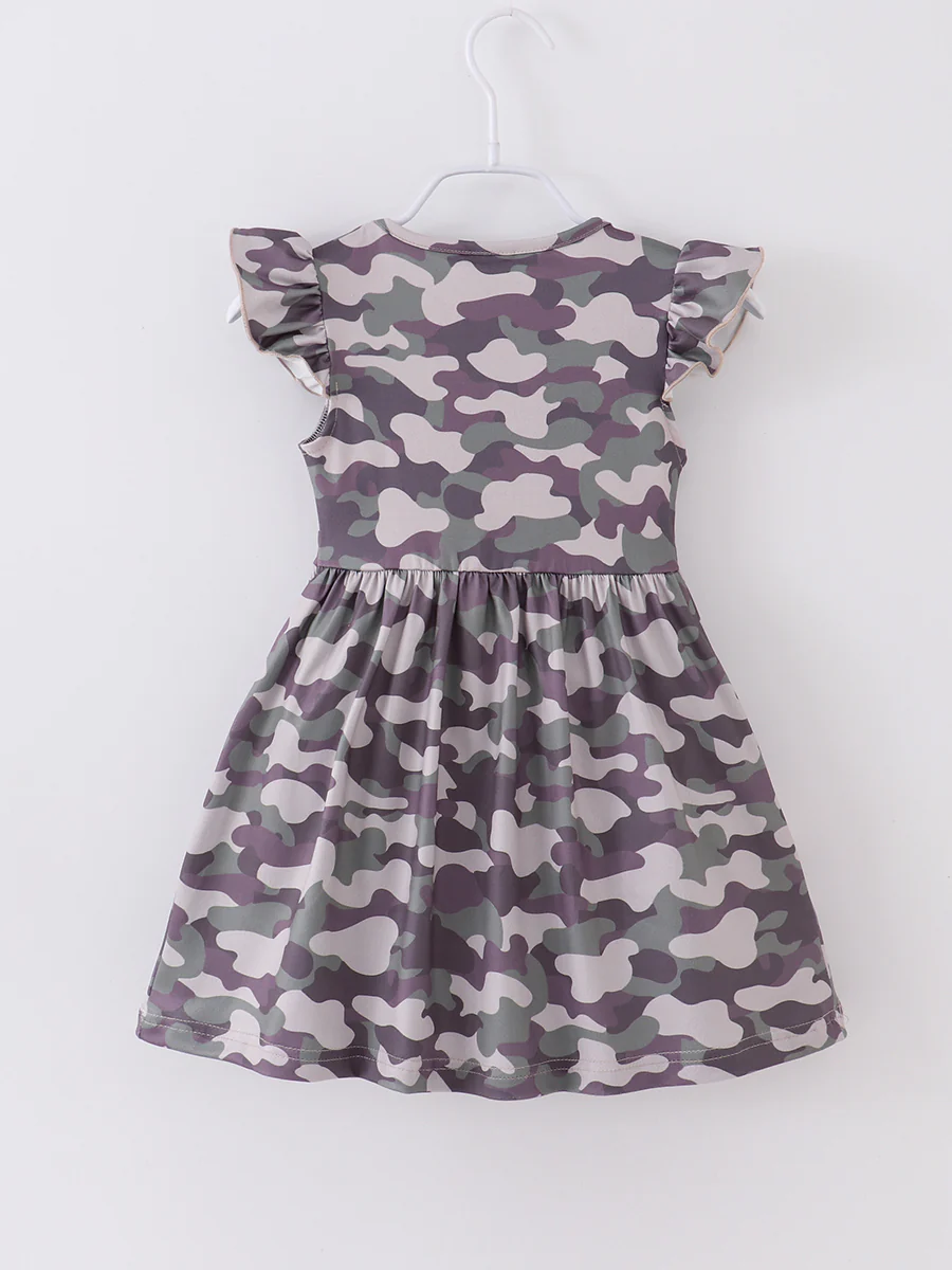 American Flag Ruffle Girl Dress