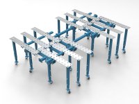 Banco per saldatura SteelPro GPPH 1,2x2,4mt in acciaio a piastre espandibile