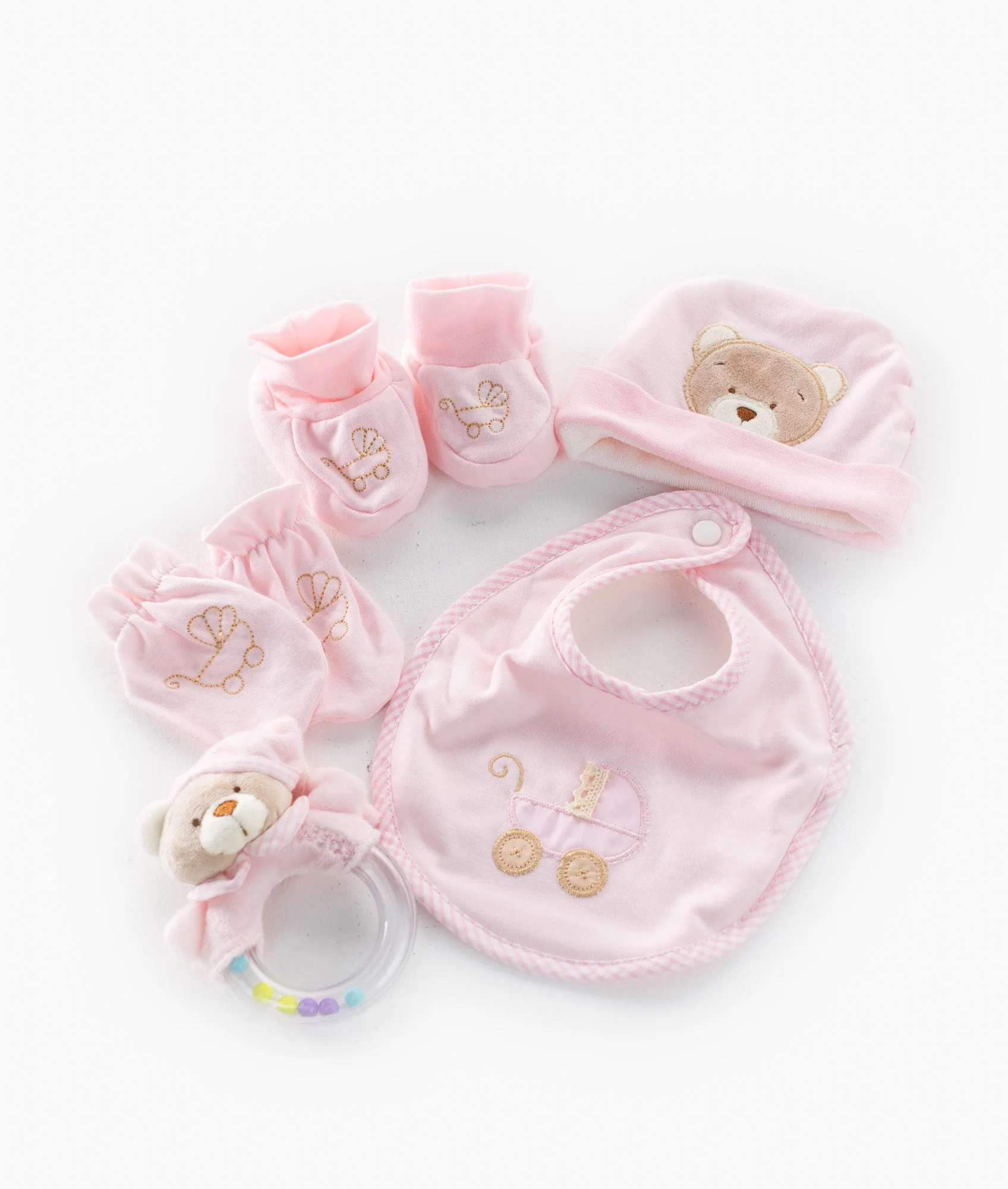 5pc Baby Essentials Gift Set | Pink