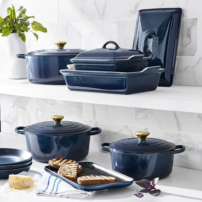 2025 20-piece Signature Cast Iron Cookware Set,10.25′′ Skillet,1.75-quart Saucepan with Lid