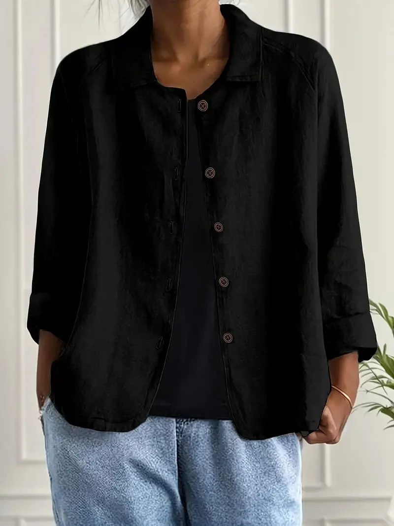 Women��s Lightweight Button Front Jacket Casual Summer Style