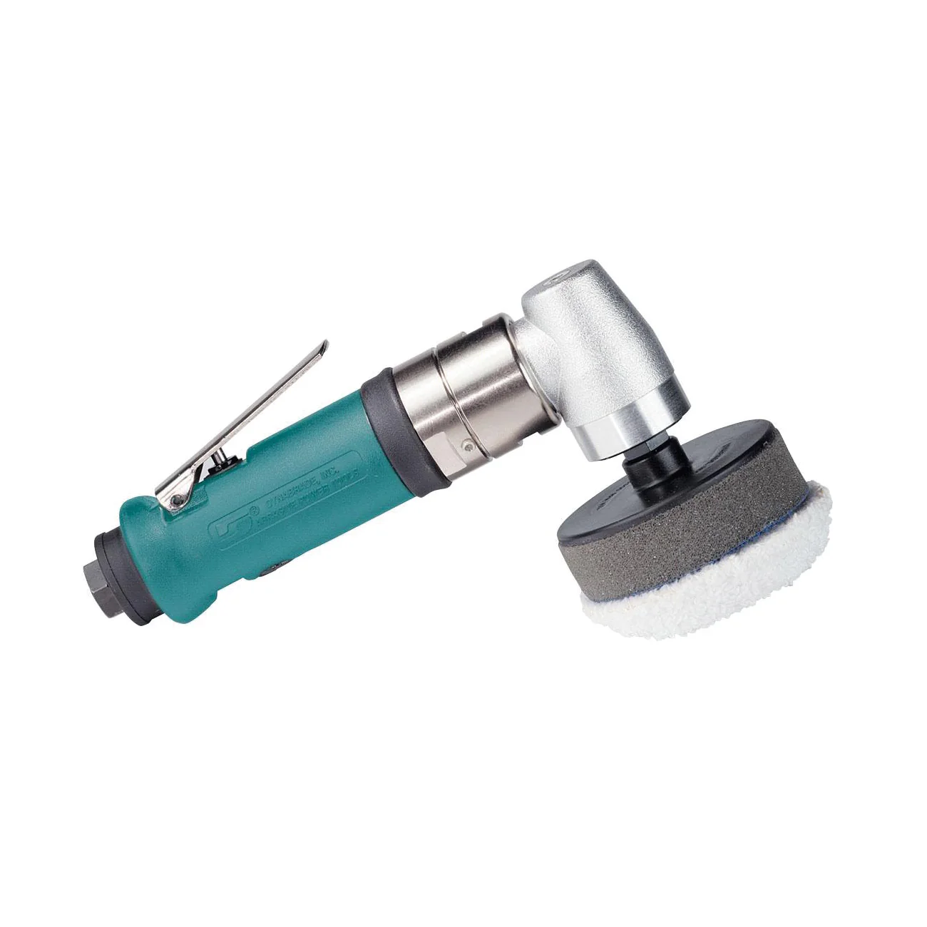 Dynabrade 53460  ~  3 Inch Diameter Right Angle Rotary Buffer .4 Hp 3200 Rpm Rear Exhaust 3/8-24 Spindle Thread