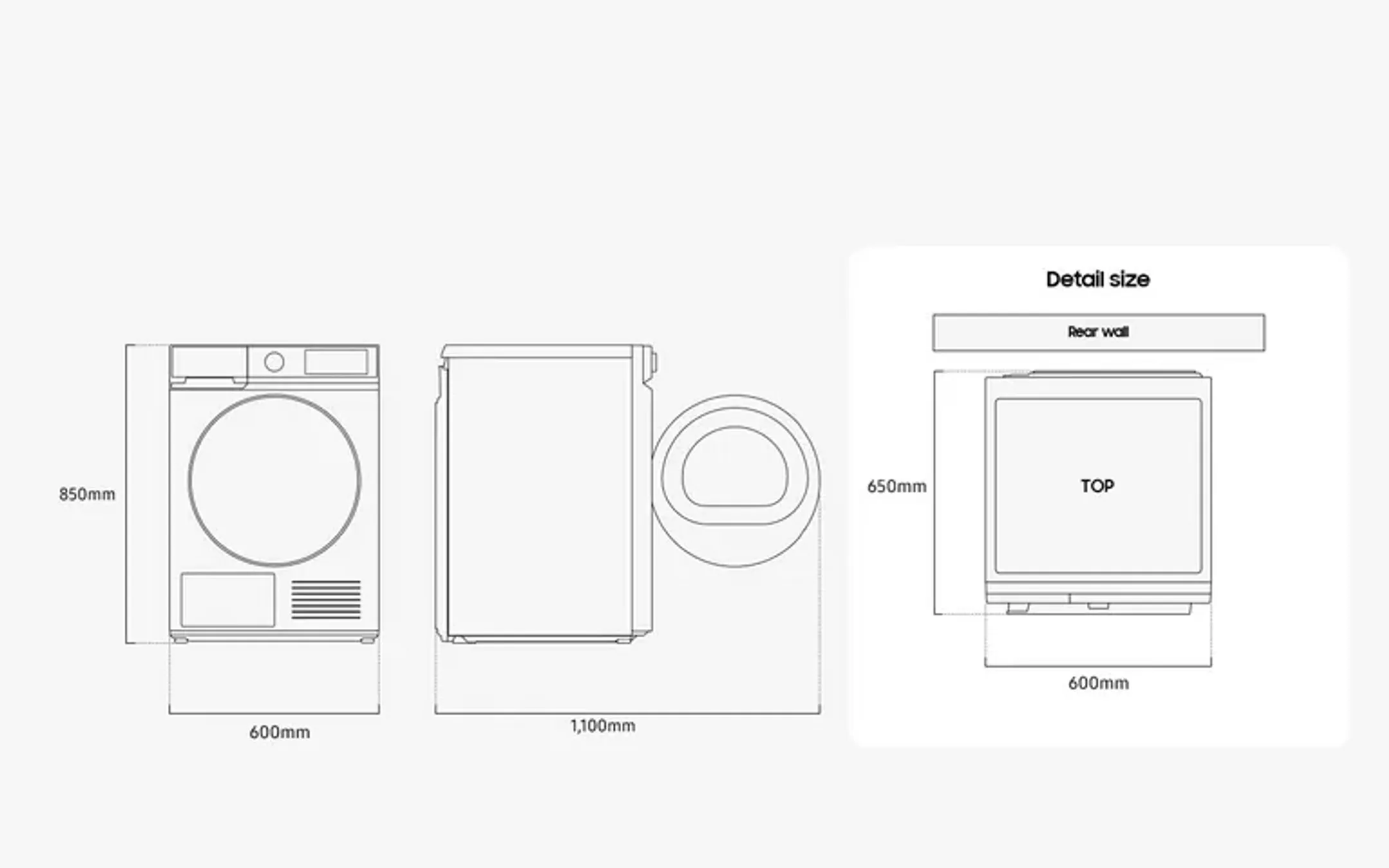 Samsung Bundel - Wasmachine WW11DB7B94GB BESPOKE AI Wash 7000-serie + Droogkast DV90DB7845GBU3 Bespoke AI QuickDrive™