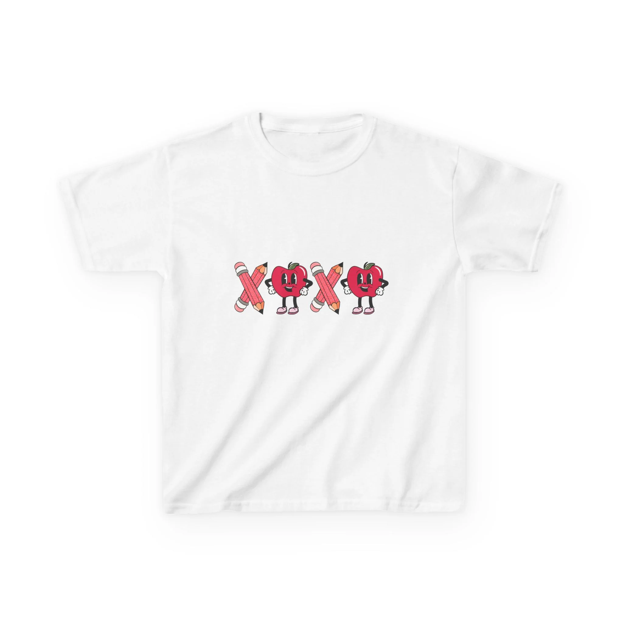 XOXO Heart Characters Kids Tee | Cute Valentine Shirt