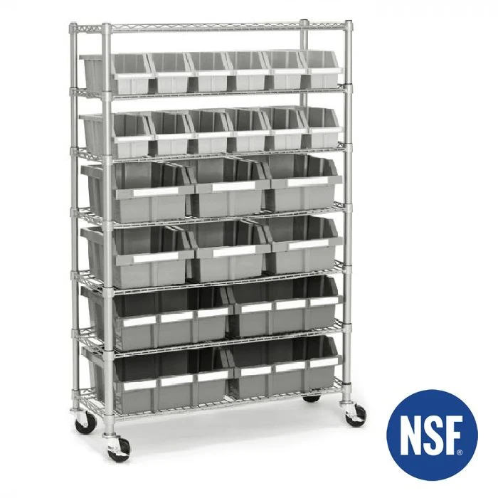 2025 NSF Rek met 7 Niveaus en 22 Bakjes