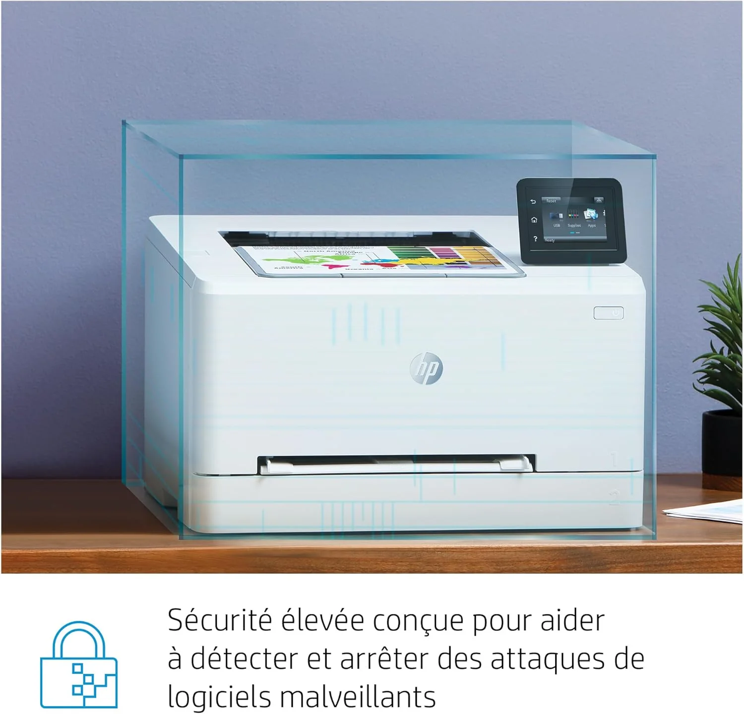Stampante laser multifunzione a colori HP Color LaserJet Pro MFP 3302fdwg, Fax, Stampa automatica fronte/retro, Touchscreen, Wi-Fi, Ethernet, USB, HP Wolf Pro Security