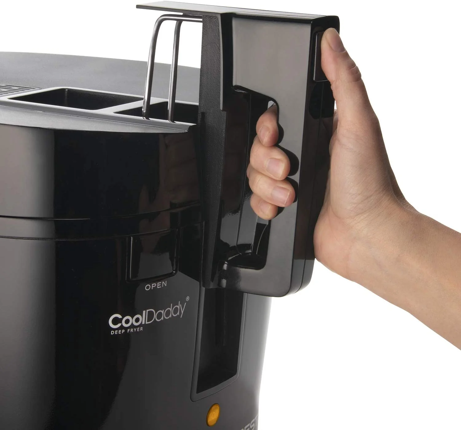 Cool-touch Deep Fryer Black