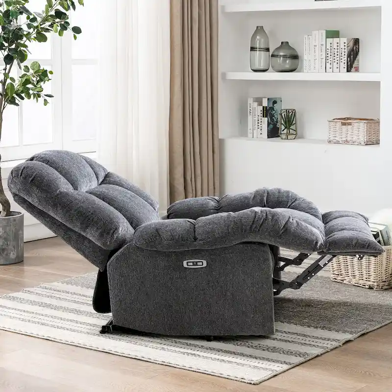 Chenille Power Standard Recliner Chair