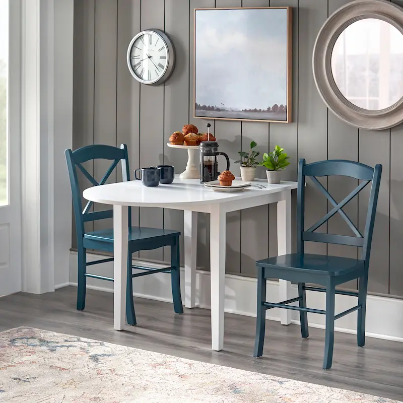 Simple Living Country Cottage Drop Leaf 3-piece Dining Set