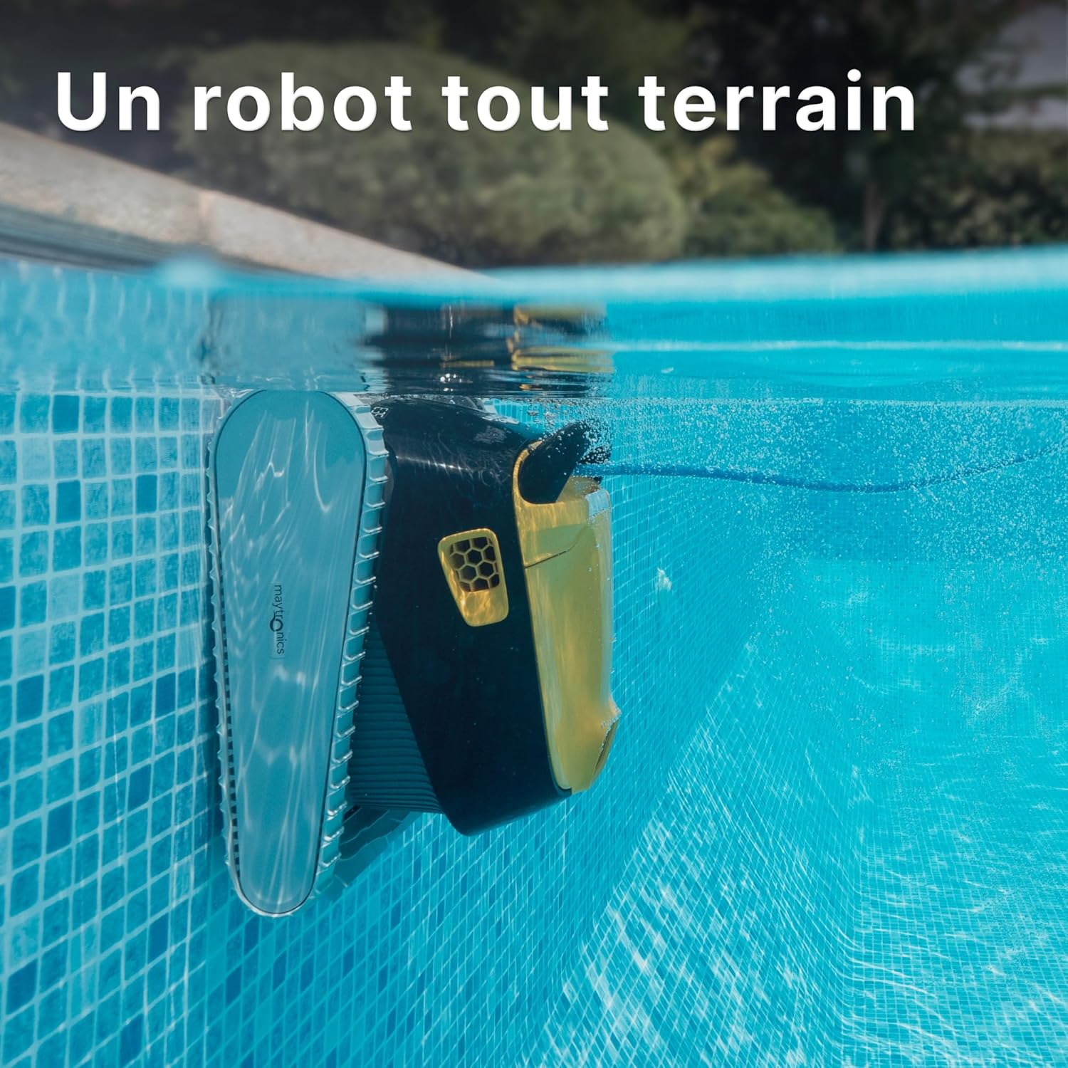 Dolphin E série Robot Nettoyeur électrique avec Fil pour Piscine Hors-Sol Jusqu’à 12 m - Nettoyage Fond et parois - Filtration Ultra Fine
