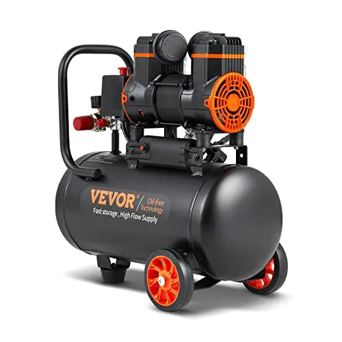 VEVOR 6.3 Gallon Air Compressor, 70 dB Ultra Quiet Compressor for Auto Repair
