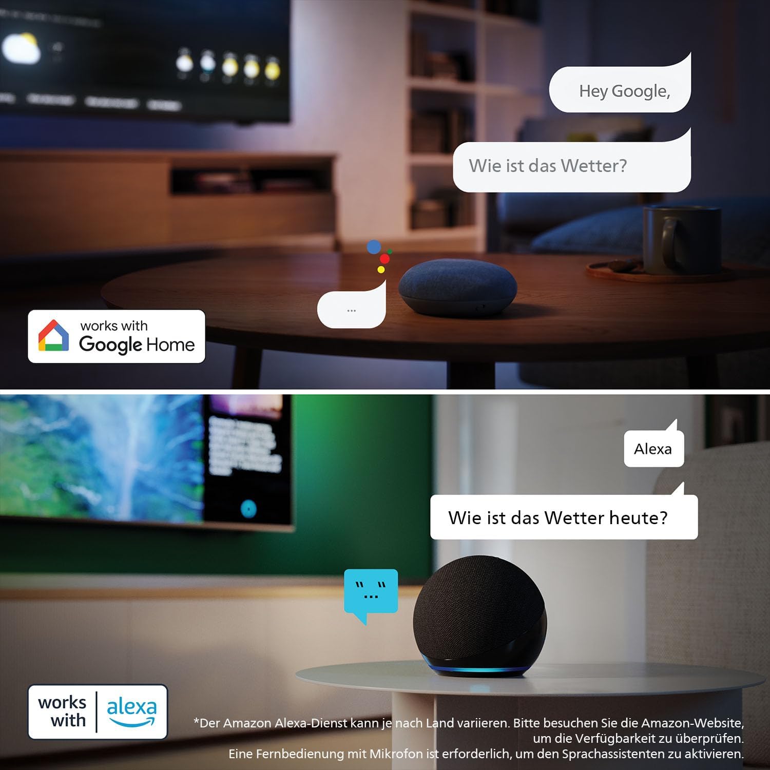 Philips 40PFS6000 HD LED Smart TV - 40 Zoll Display mit Pixel Plus, Titan OS Plattform Und Dolby Digital Sound - Funktioniert Mit Alexa Und Google Sprachassistent