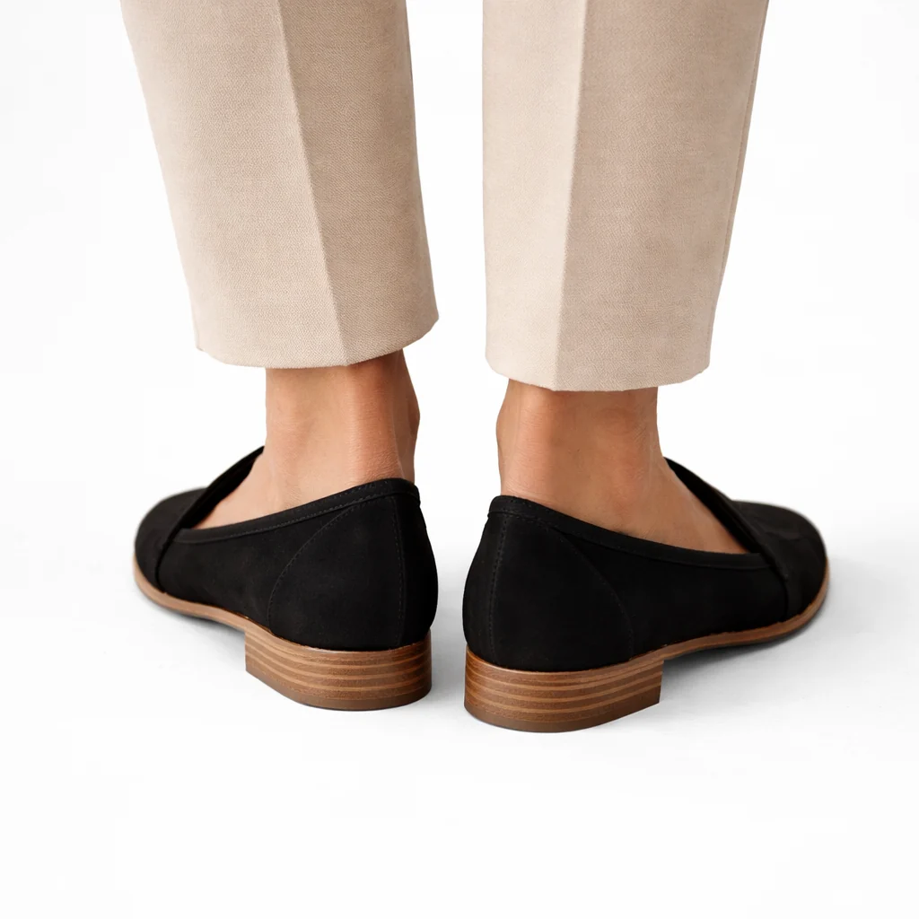 Women��s Soft Suede Loafers Elegant Pointed Design