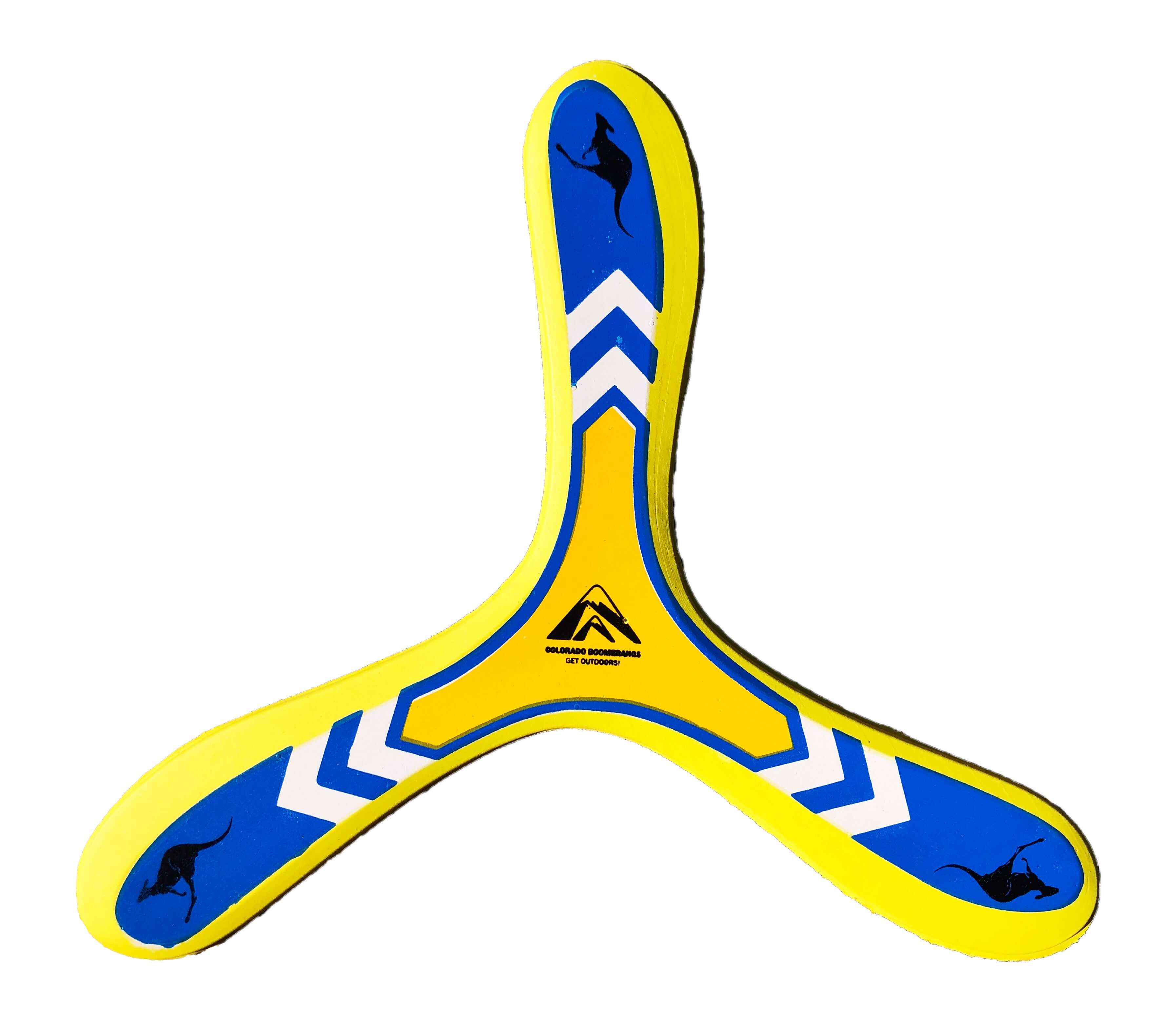 Trirang Foam Boomerang - Soft foam boomerangs for low wind environments