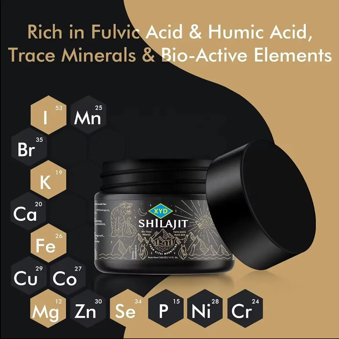 Pure Shilajit - Himalayan Mountain Resin - 50g - 1.76 oz - Pure Shilajit