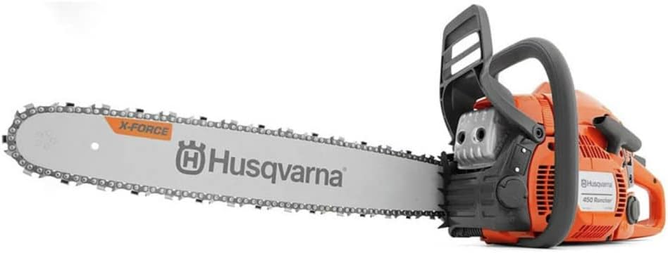 Husqvarna 450 Rancher 20 Inch Gas Chainsaw  50.2-cc 3.2-HP  2-Cycle X-Torq Engine  For Tree Pruning  Yard Cleanups and Firewood Cutting  970613120