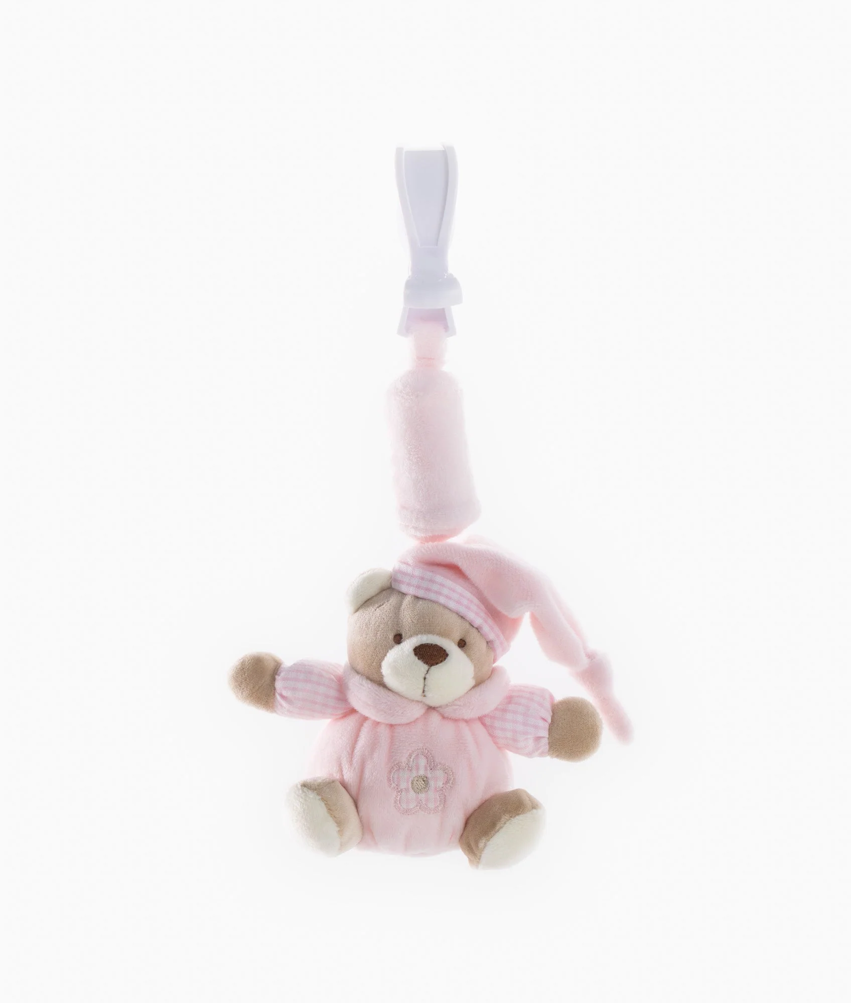 Bear Clip On Toy  | Pink