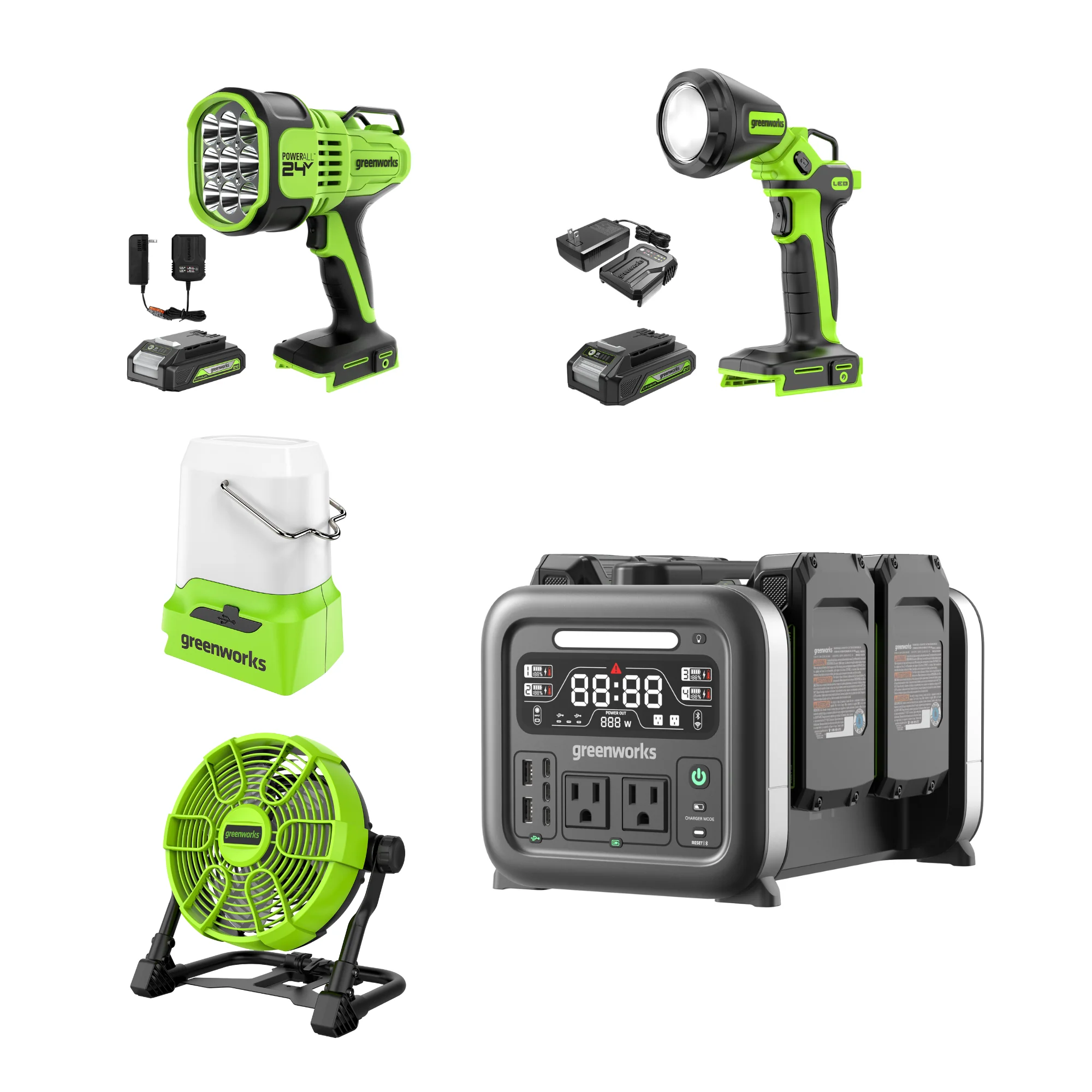 24V Energie Snijkit met (4) Batterijen + Ingebouwde Oplader