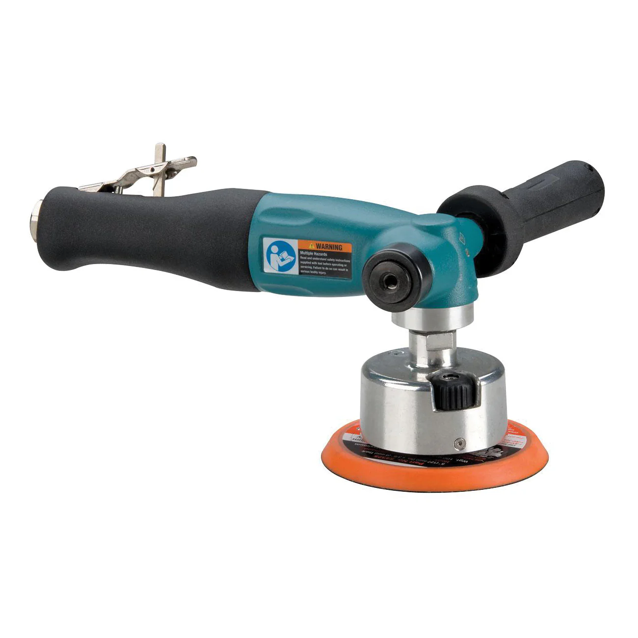 Dynabrade 52760  ~  5 Inch Diameter Sander With Random-Rotary Orbit Locking Head 1.3 Hp 12000 Rpm Rotational Exhaust 5/8 11 Inch Spindle Thread