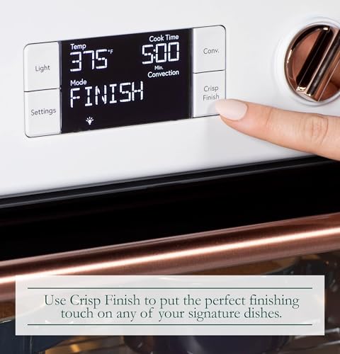 Café Couture Oven with 14 essential cooking modes, including Air Fry, CrispFinish, Bake, Broil, Roast, Toast, Pizza, WiFi & Smart Connected, Voice Control, Countertop Small Appliances, Matte White : Home & Kitchen