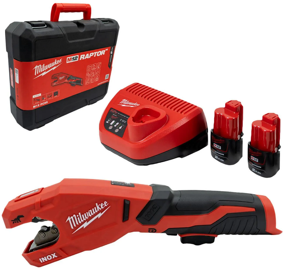 Milwaukee M12 PCSS-202C - Akumulatorowy obcinak do rur 12 V