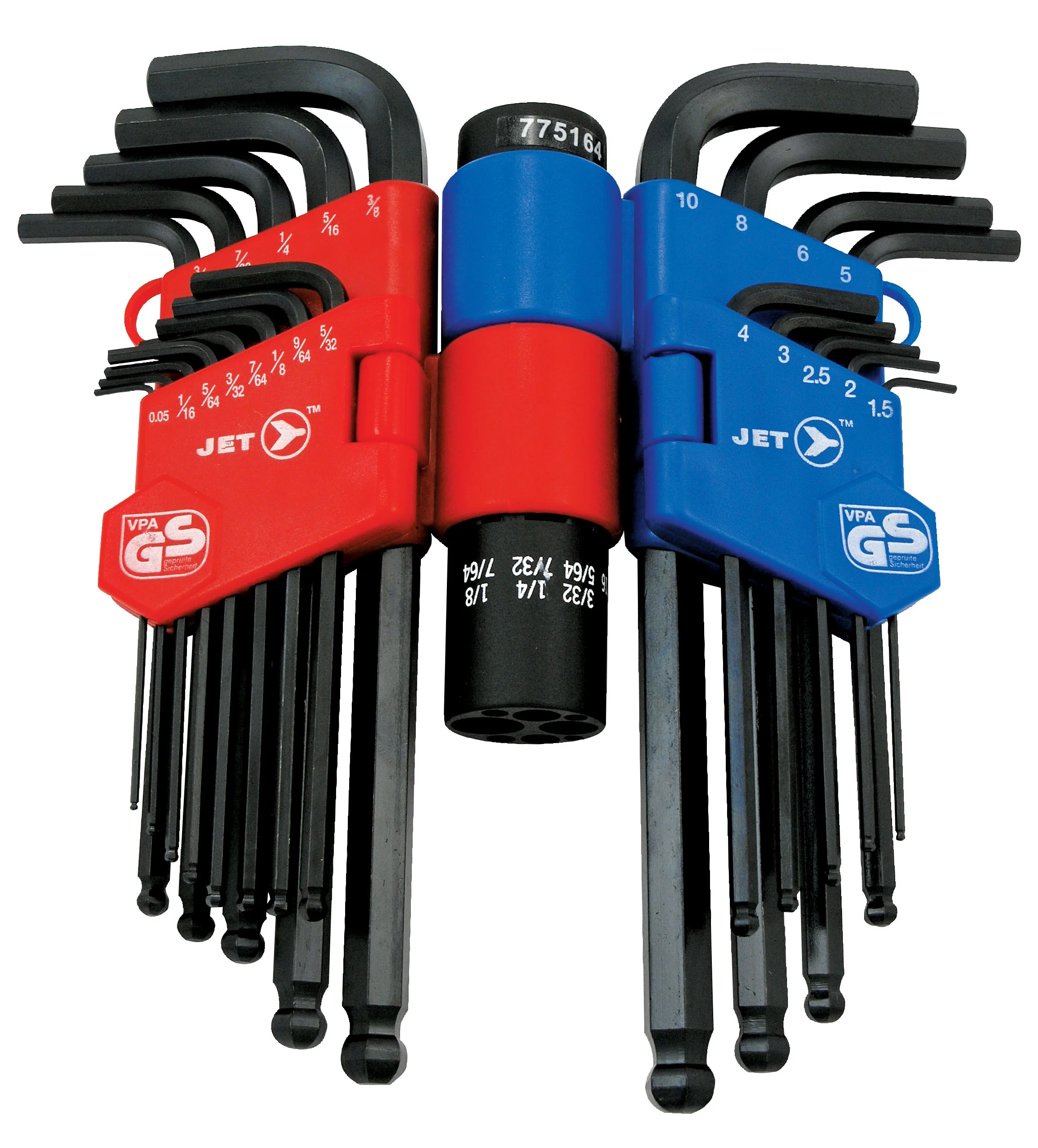 Jet JBHK-22SM  ~  22 Piece SAE / Metric Ball Nose Hex Key Set