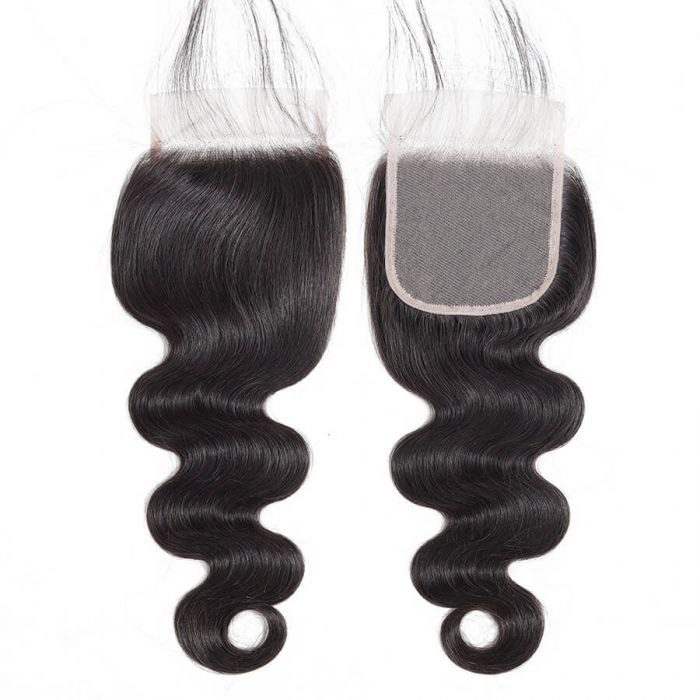 4x4 Lace Closure Brazilian Body Wave Hair Natural Color 100% Virgin Hair 10-20 Inch