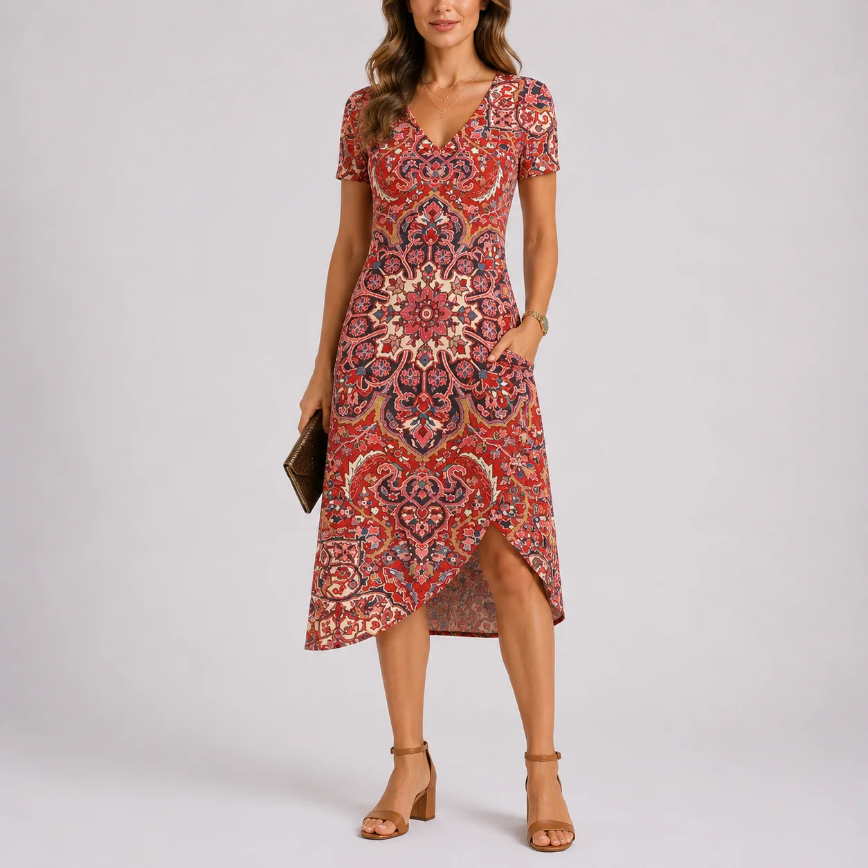 Women��s Maxi Dress V-Neck Casual Summer Style