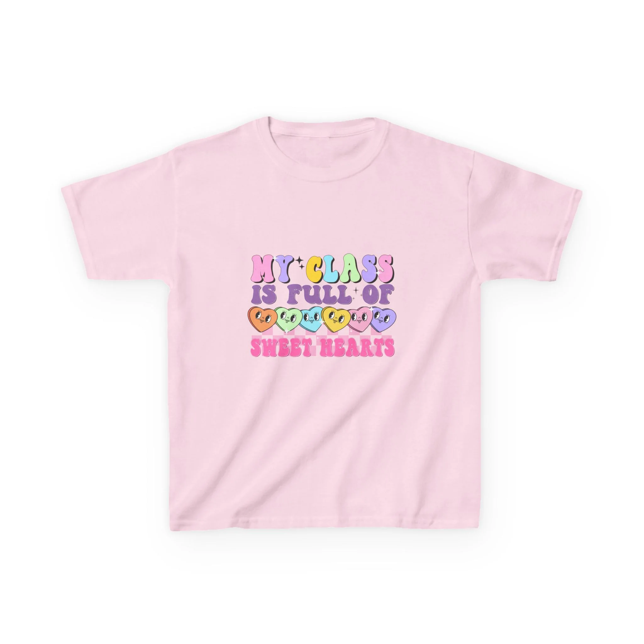 My Class Is Full of Sweet Hearts Kids Tee | Cute Emoji Classroom Shirt
