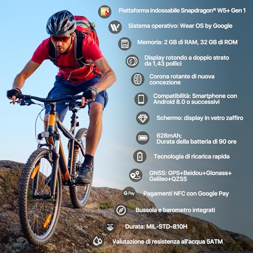 TicWatch Pro Enduro Slate allenamento