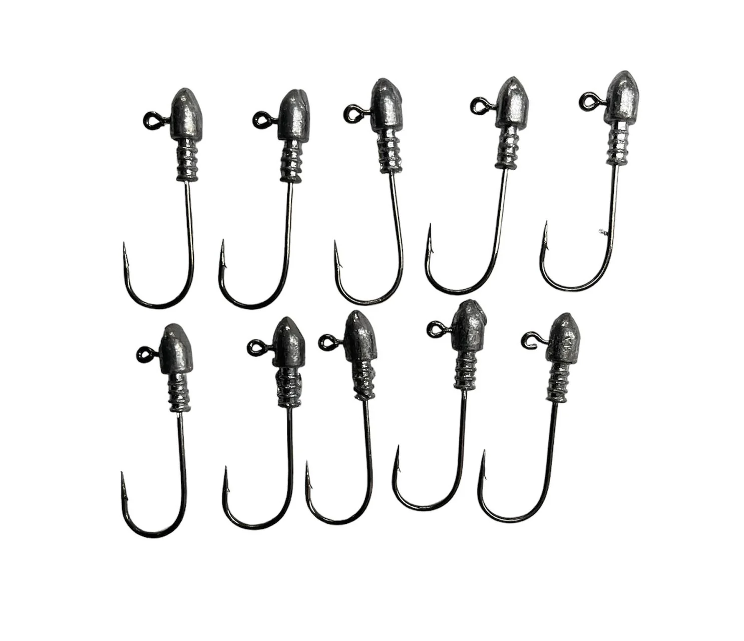 10pcs Size , 1/16 Jig Head Chemically Sharpened Hook Fishing Tackle