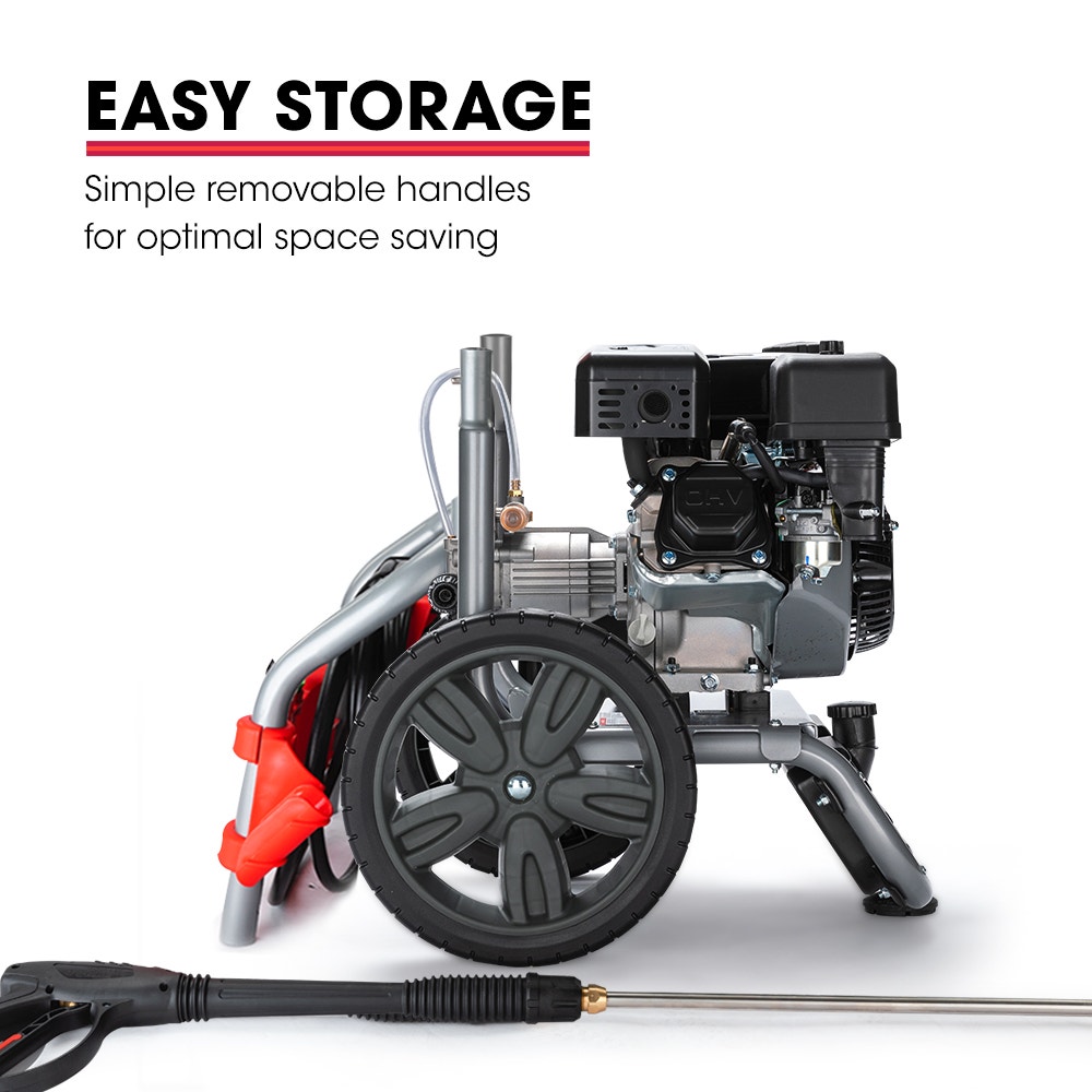 JET-USA 4800PSI Petrol Powered High Pressure Washer, w/ 30m Hose and Drain Cleaner - CX630
