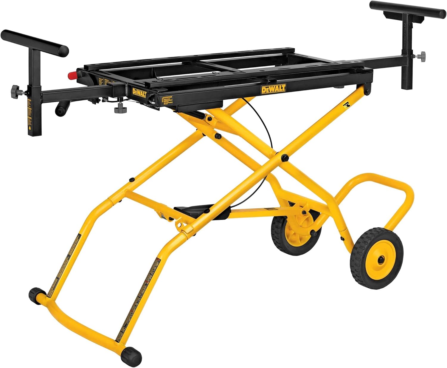 DEWALT DWX726 Afkortzaagstandaard met Wielen, Geel