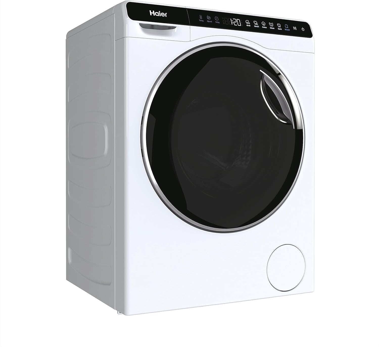 Mini Drum Lavatrice Slim 5 Kg, Libera Installazione, Carica Frontale, Classe A, 1200 Giri, 6 Programmi, Smart AI e Smart Dual Spray, Trattamento ABT, 51 x 44 x 70 cm, Bianca - HW50-BP12307