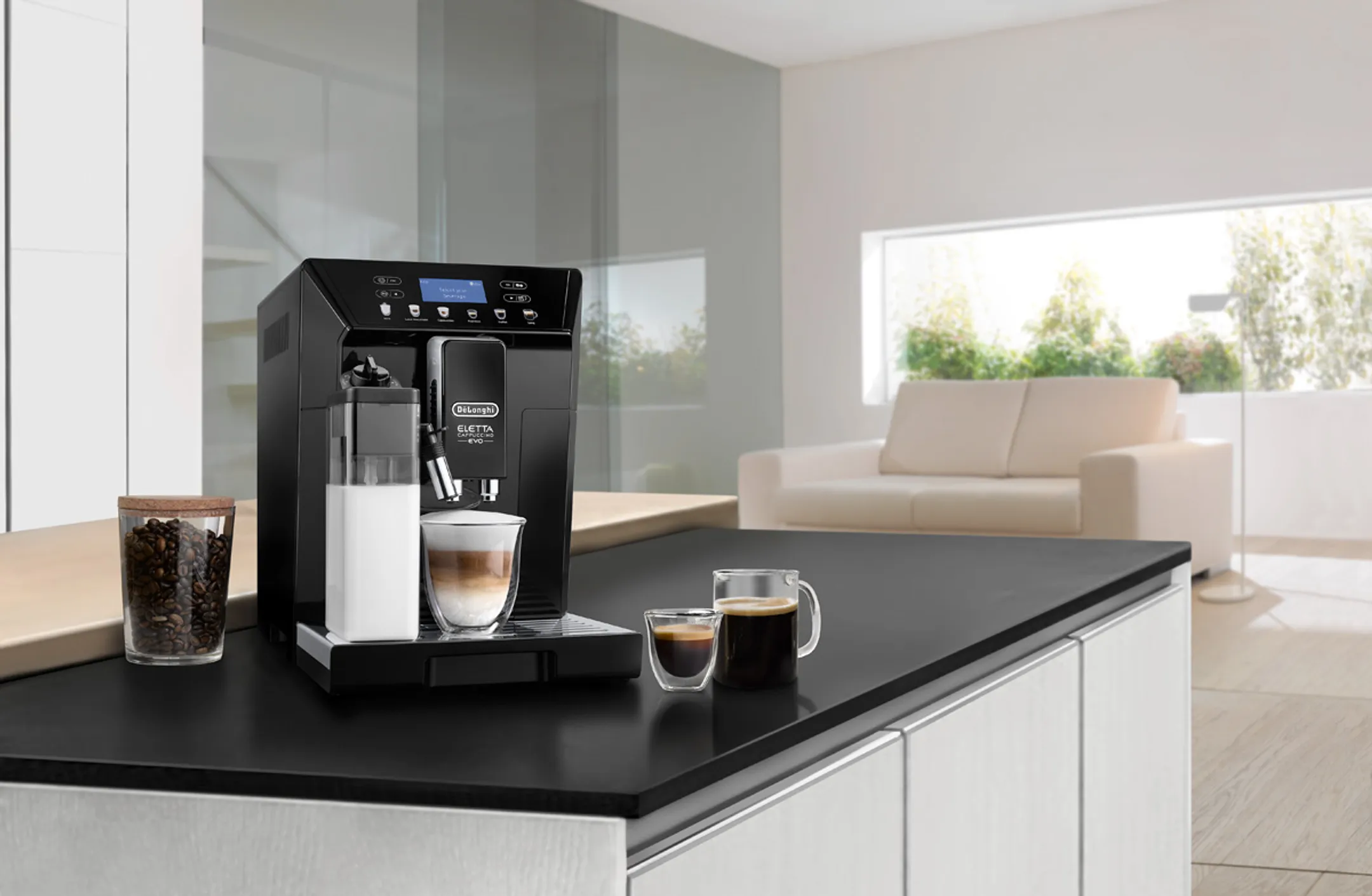 De'Longhi Volautomatische Espressomachine Eletta Cappuccino Evo ECAM46.860.B