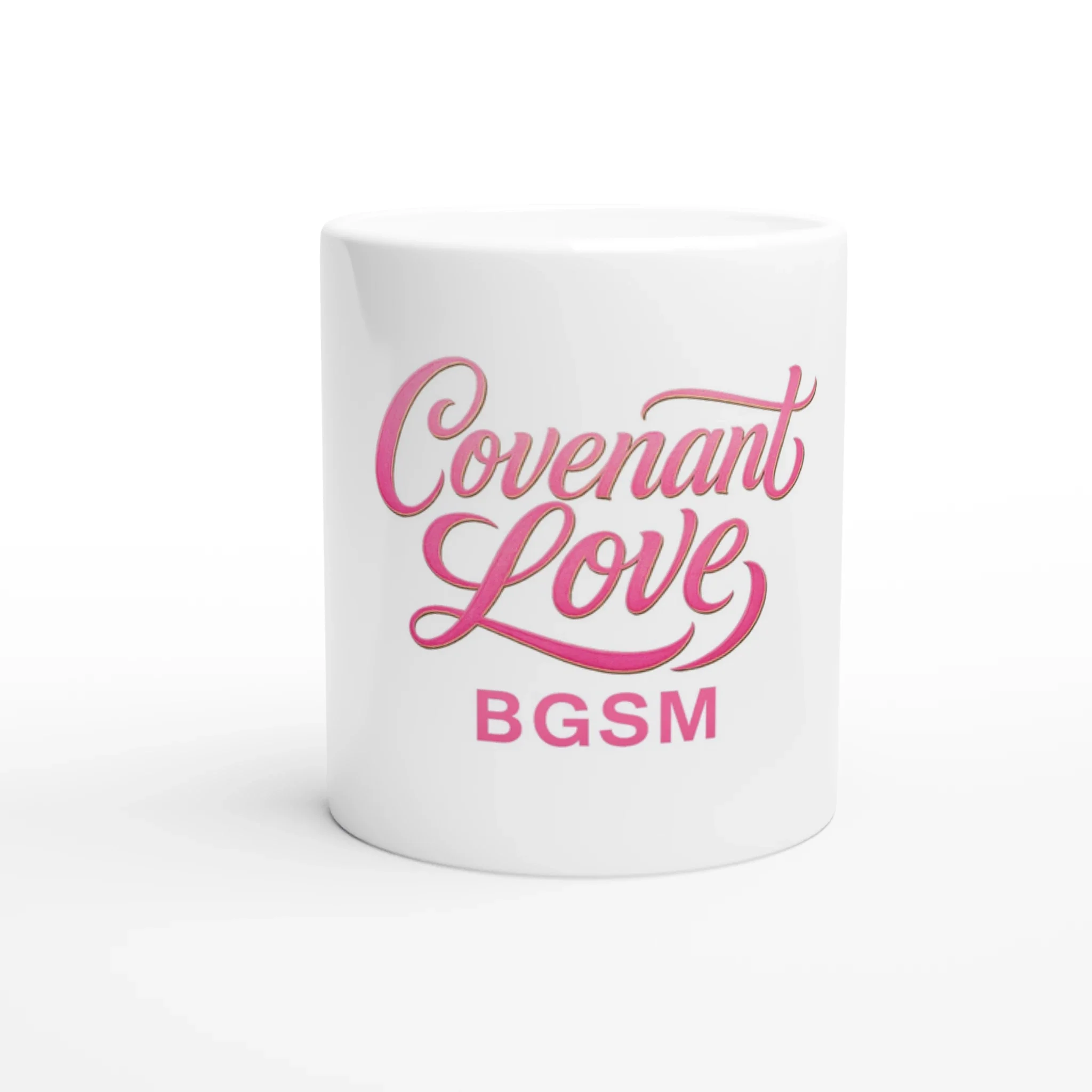 BGSM White 11oz Ceramic Mug
