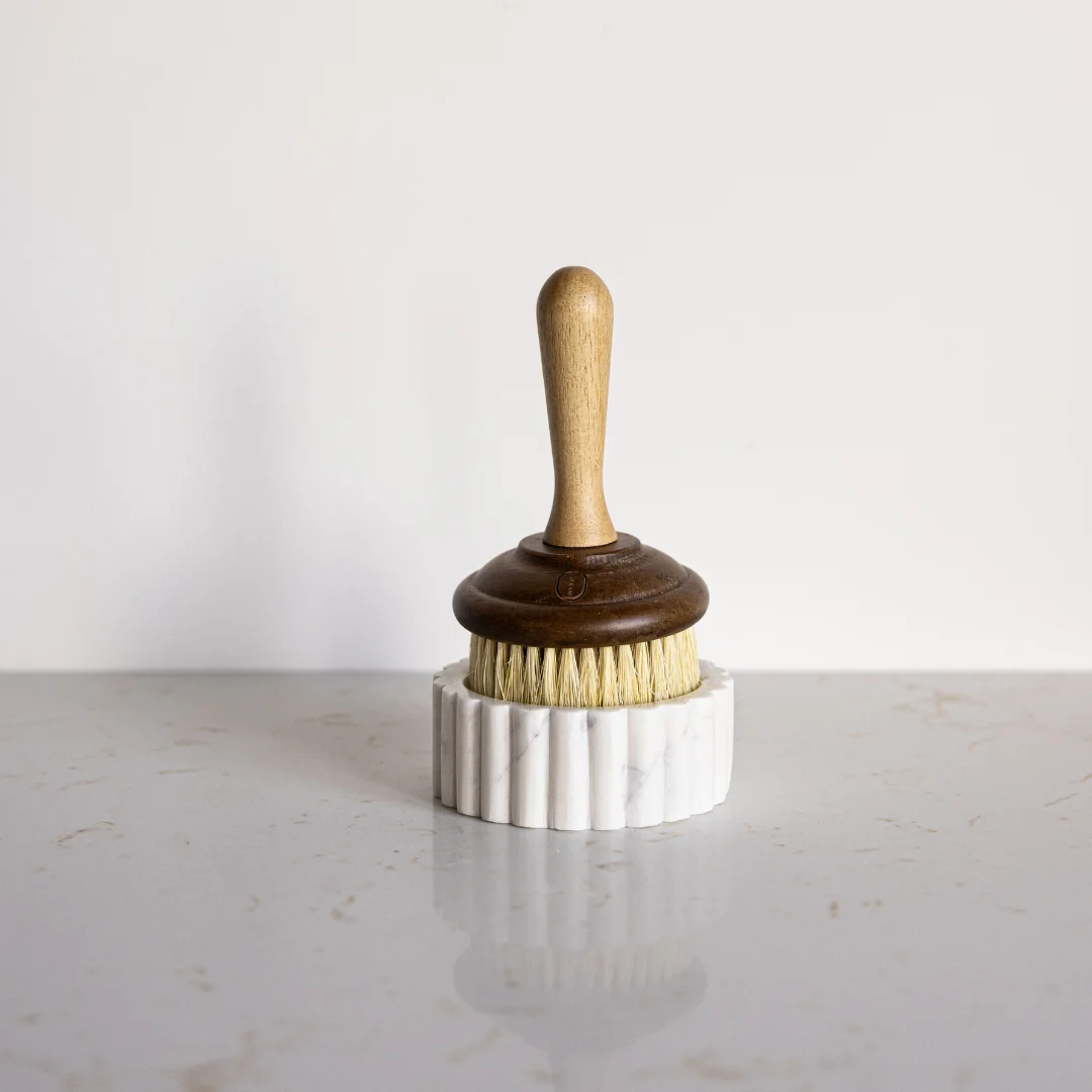 White Marble Fluted Soap Dish