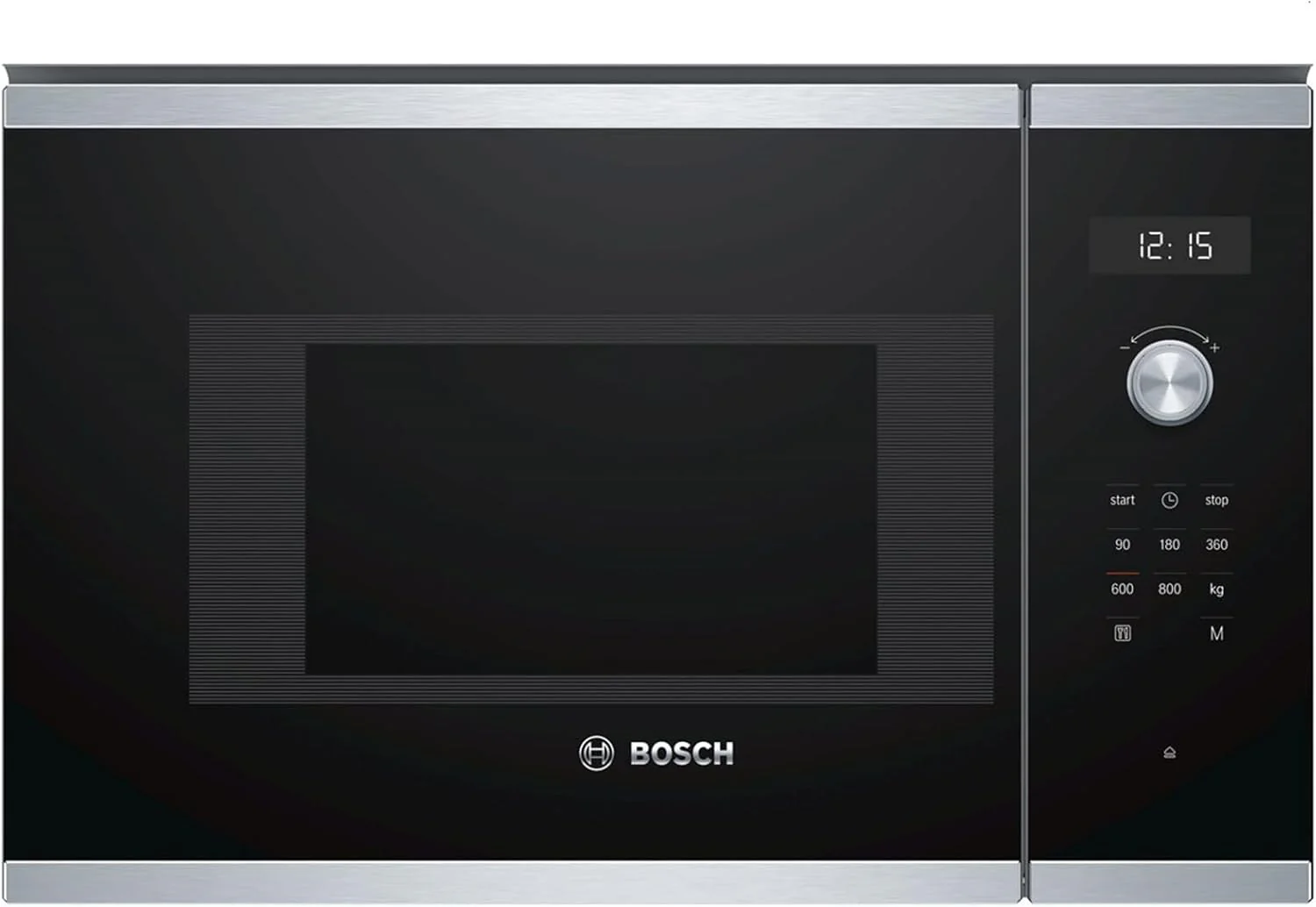 Bosch 6 Series BFL524MB0 Integrated Microwave (Built-in, Microwave with Grill, 20 L, 800 W, Rotary, Touch, Black)