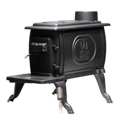 Sobă din fontă scutită de EPA, 2025, cu o suprafață de 900 mp