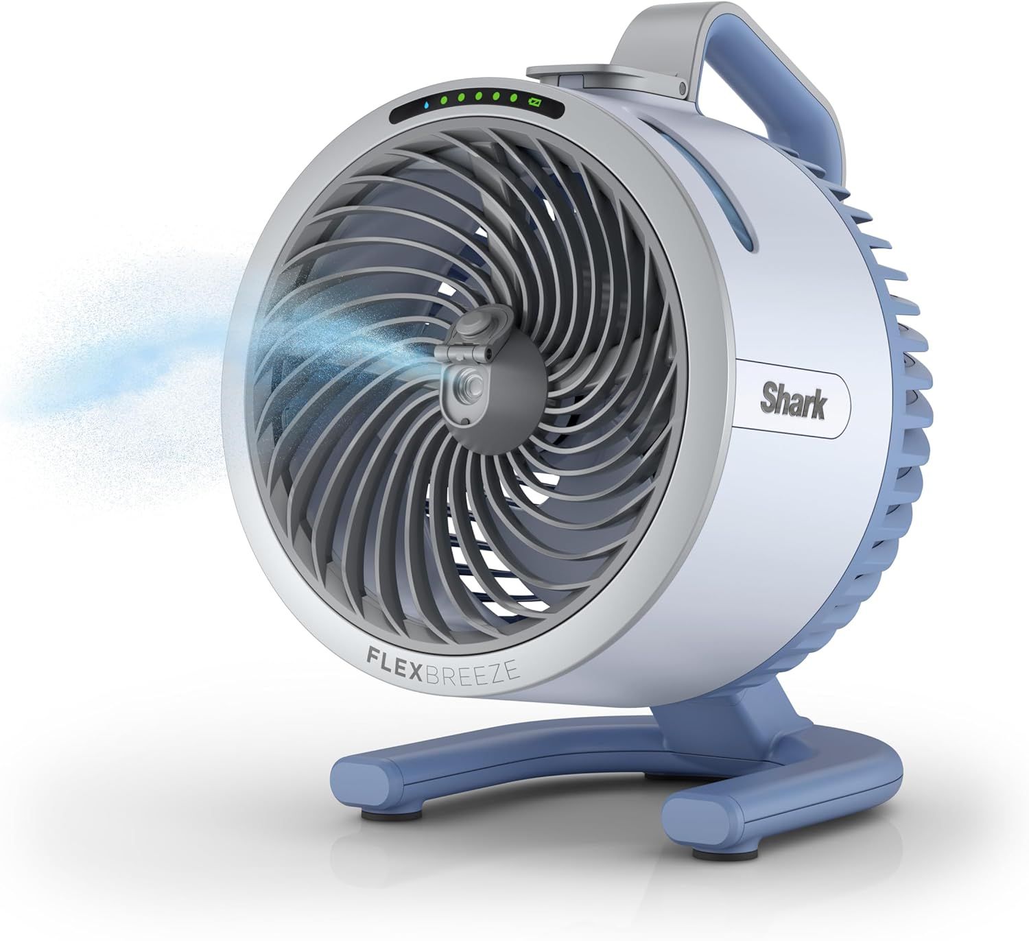 Shark FlexBreeze HydroGo Misting Portable Fan, 20m Range, 12h Runtime, Lightweight for Indoor & Outdoor Use, Model FA052QBLANZ