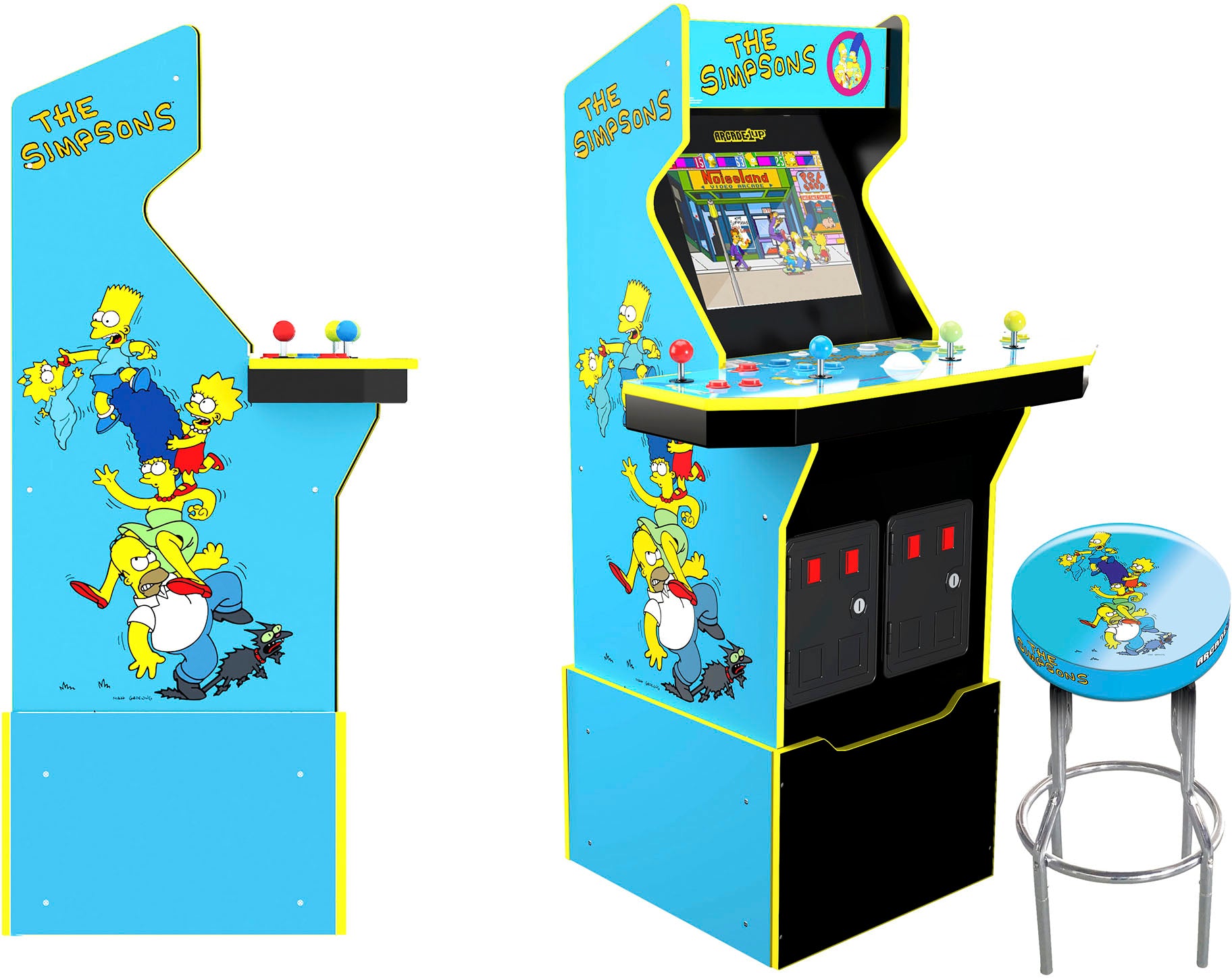 Arcade1Up &ndash; The Simpsons 30th Edition Arcade with Stool and Tin &ndash; Multi