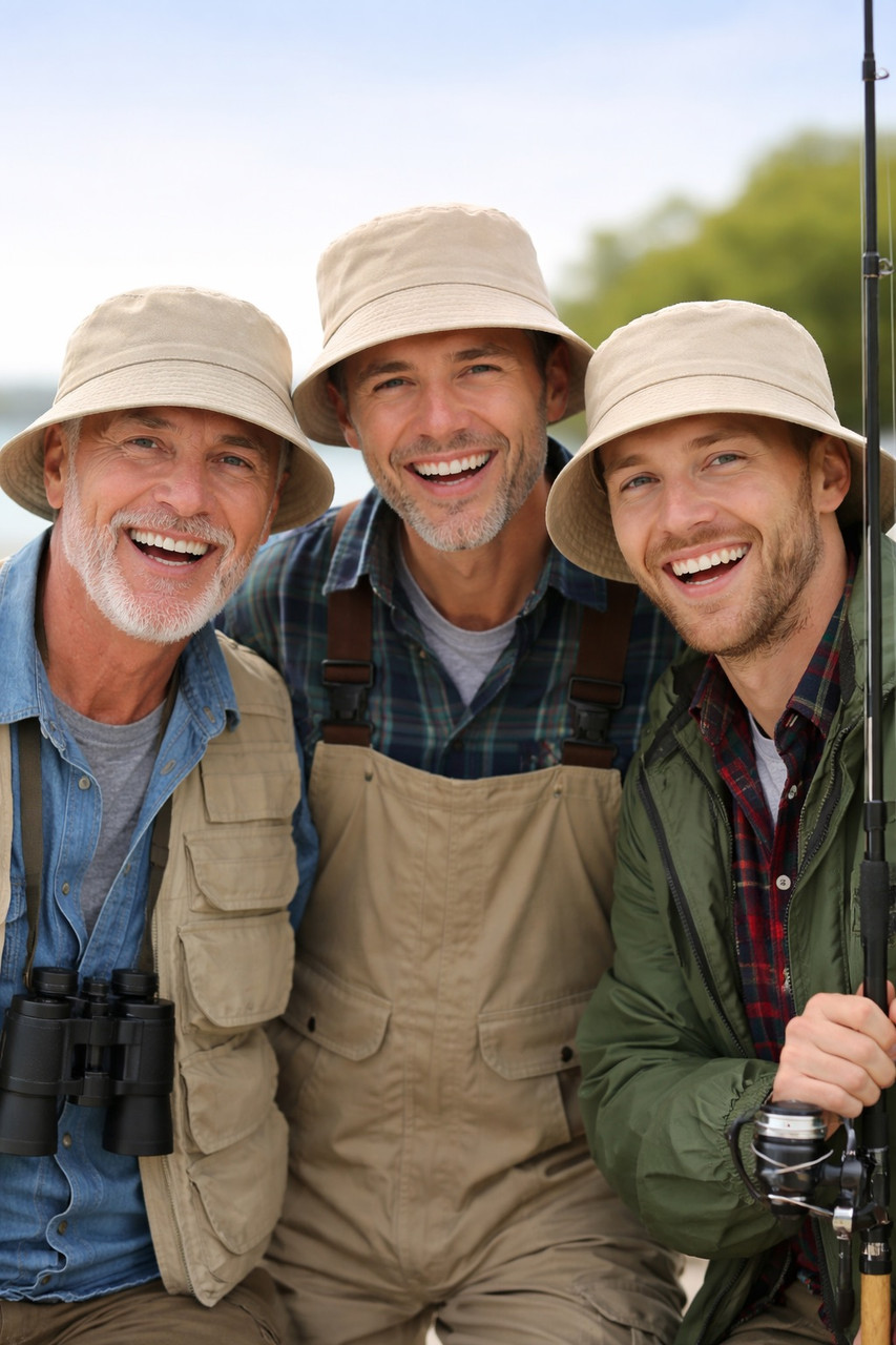 Fisherman Bucket Hat Beige 8+ Colors 22.5