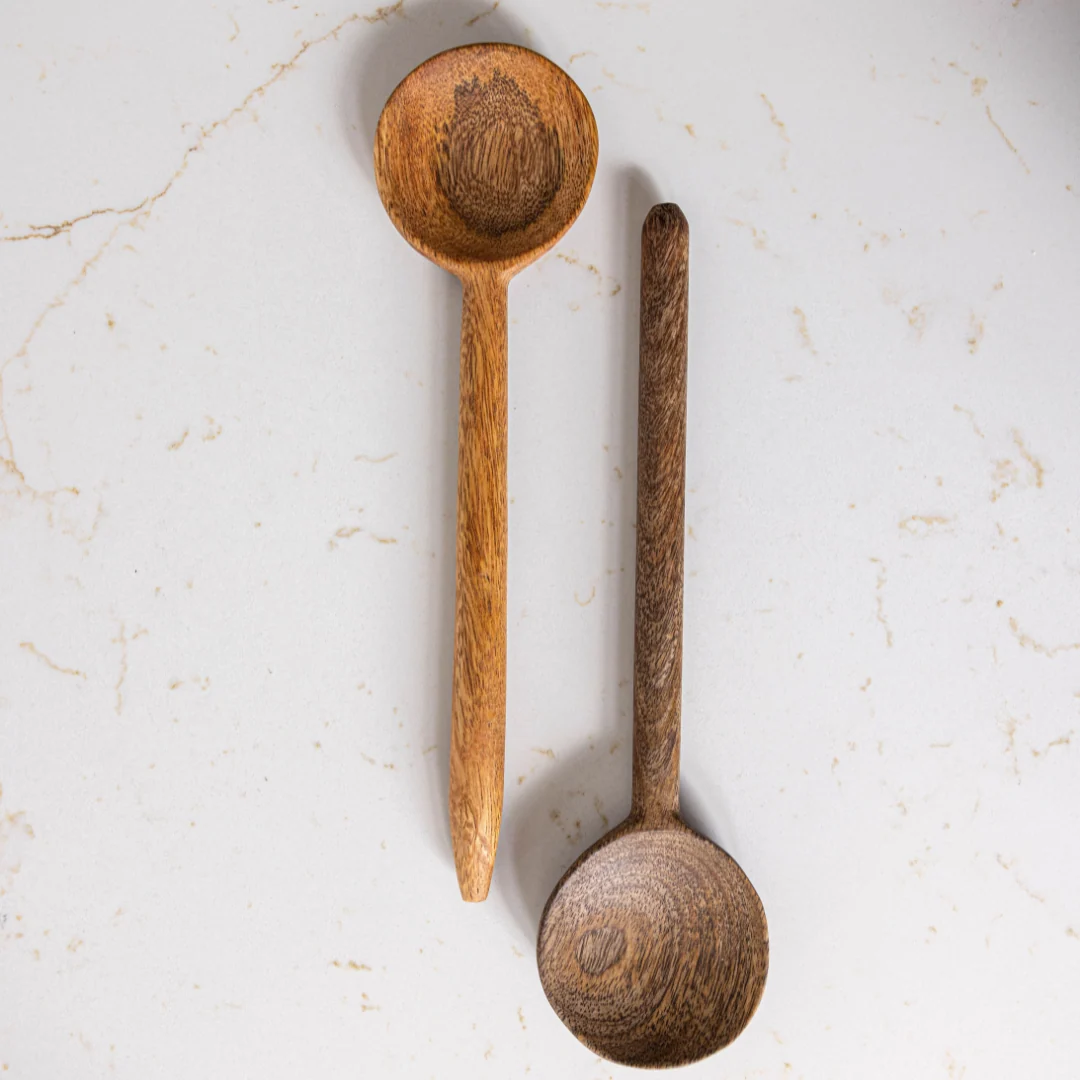 Natural Mango Wood Spoons Set