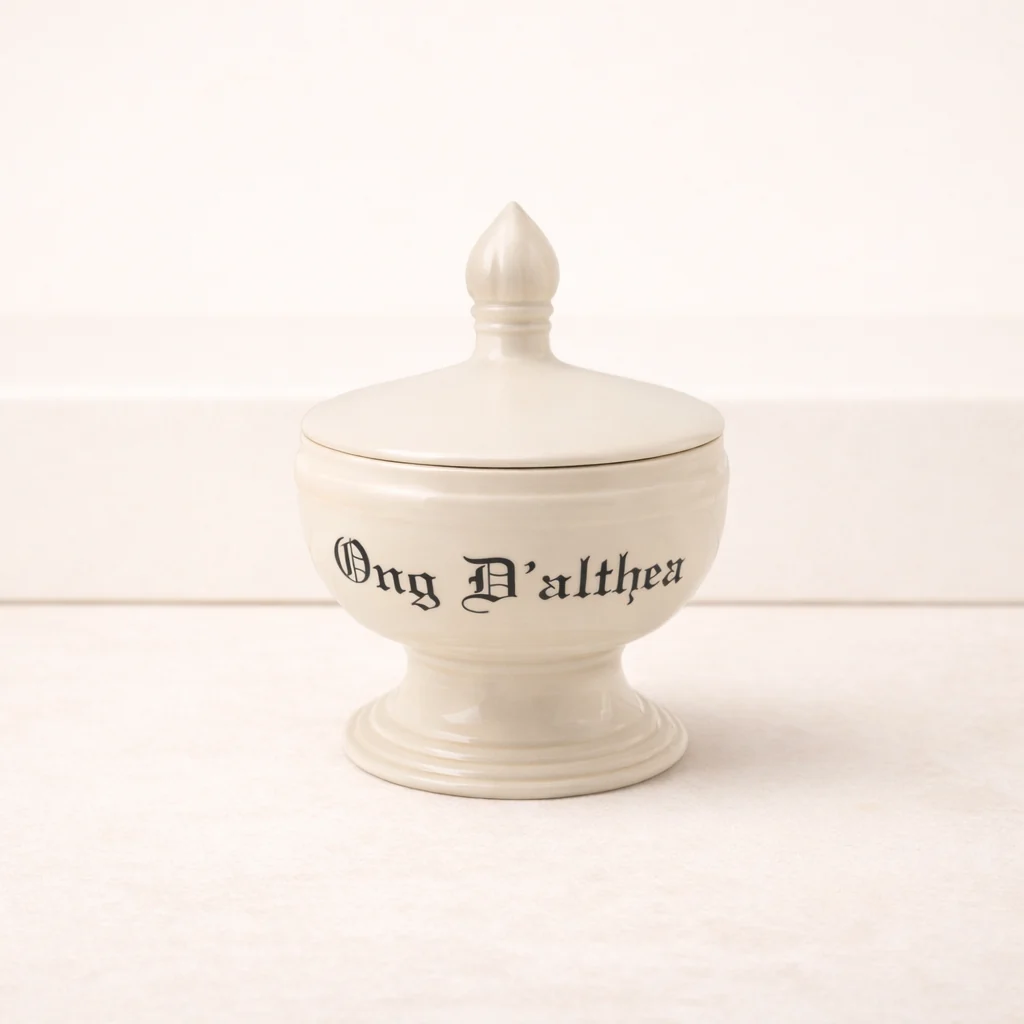 Stoneware Vintage Inspired Apothecary Canister