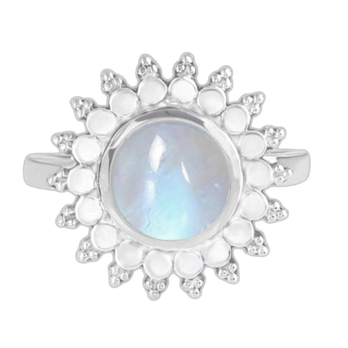 Laihas Bohemian Sunflower Moonstone Ring