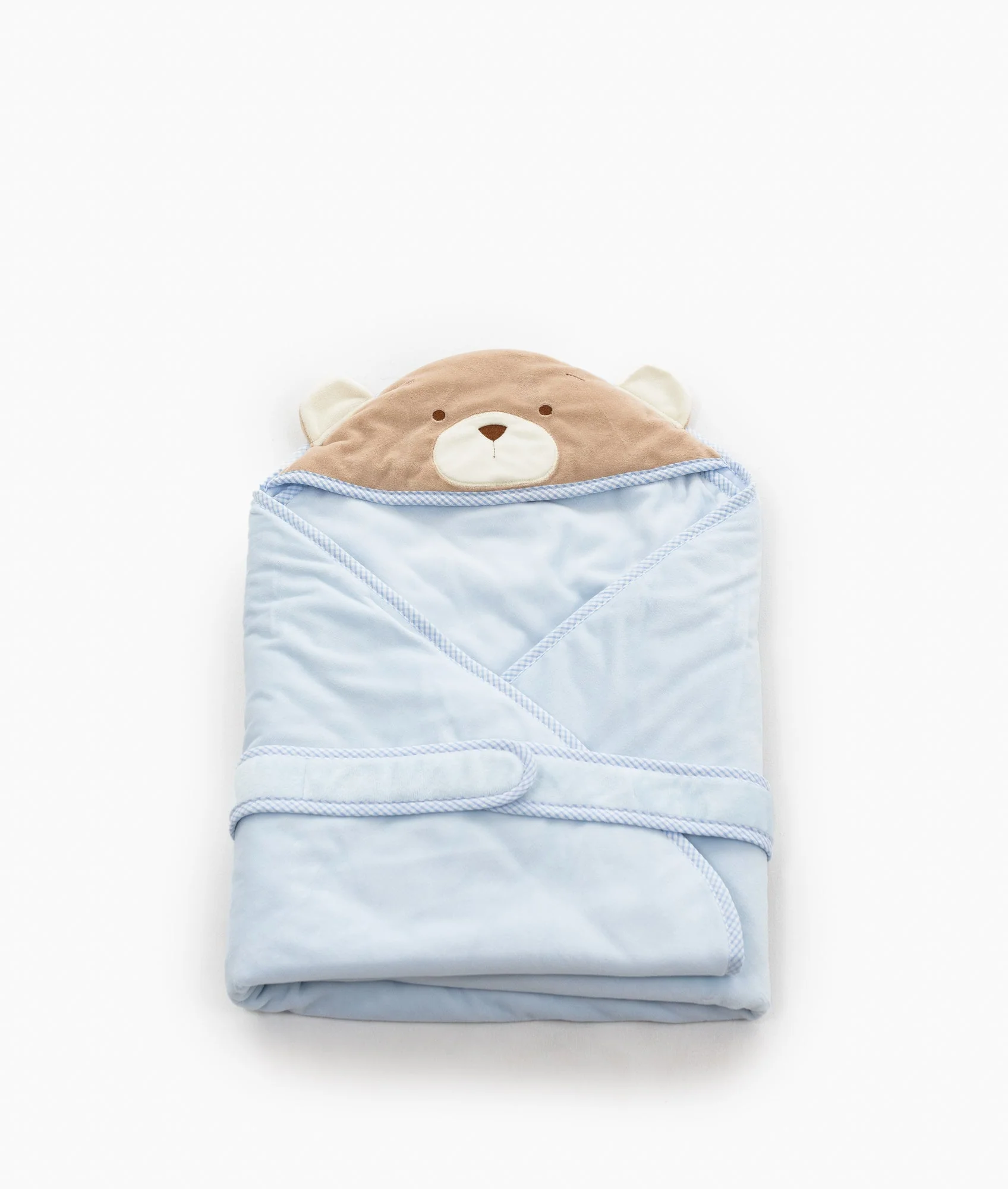 Hooded Baby Swaddle | Blue